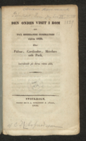 Den  ondes visit i Rom hos två regerande confratres våren 1829. Eller påfvar, cardinaler, mördare och pack, betraktade på deras rätta sida